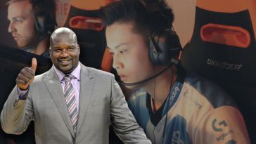 shaq e-sports investment, along with stewie2k in the background