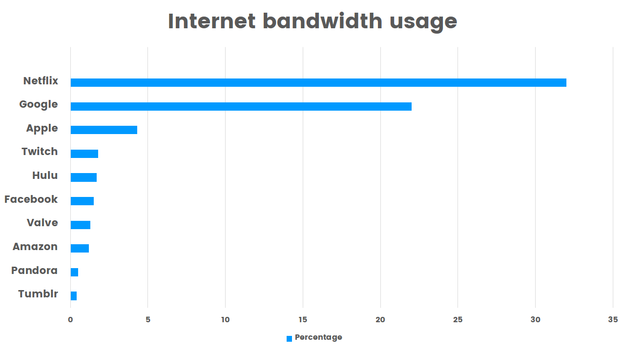 internet bandwidth usage by company