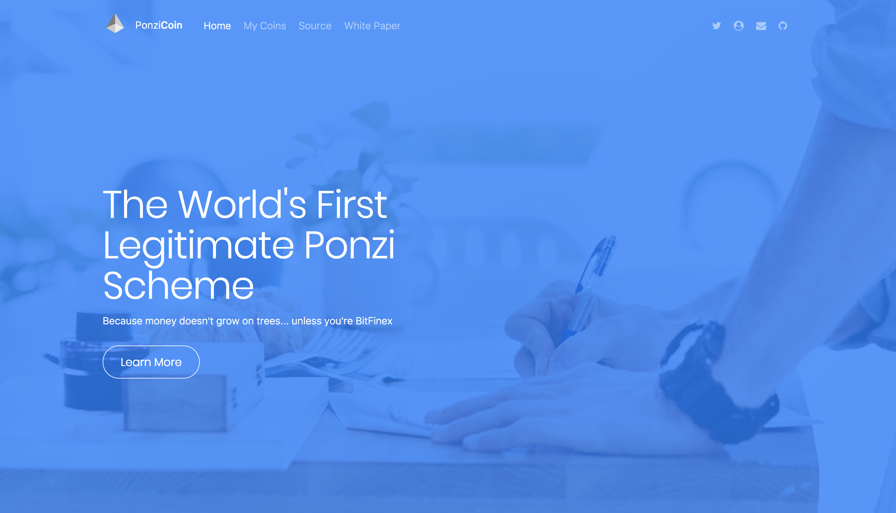 ponzi coin website